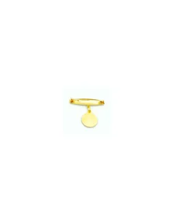 Clearance Alfiler para bebé con medalla ángel yo te cuido oro 18k Más Joyas