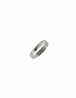 New Alianza satinada y brillo oro blanco 18k Alianzas De Oro|Anillos De Oro
