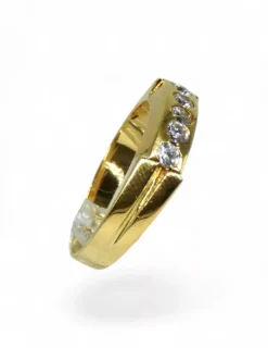 Flash Sale Anillo 5 circonitas oro 18k Anillos De Oro|Anillos