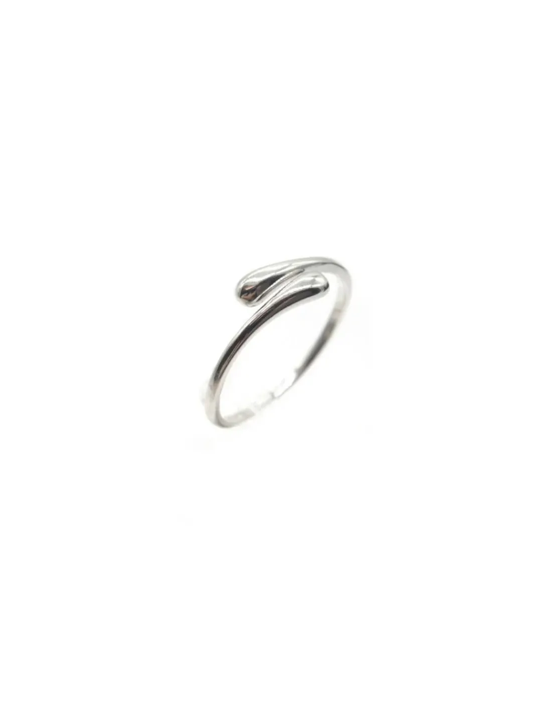 New Anillo abierto ajustable cruzado Plata 925 rodio Anillos De Plata|Anillos