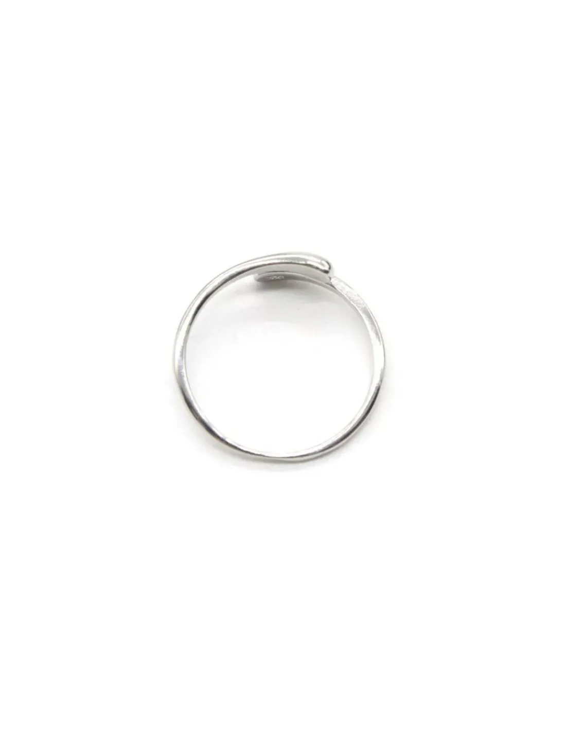New Anillo abierto ajustable cruzado Plata 925 rodio Anillos De Plata|Anillos