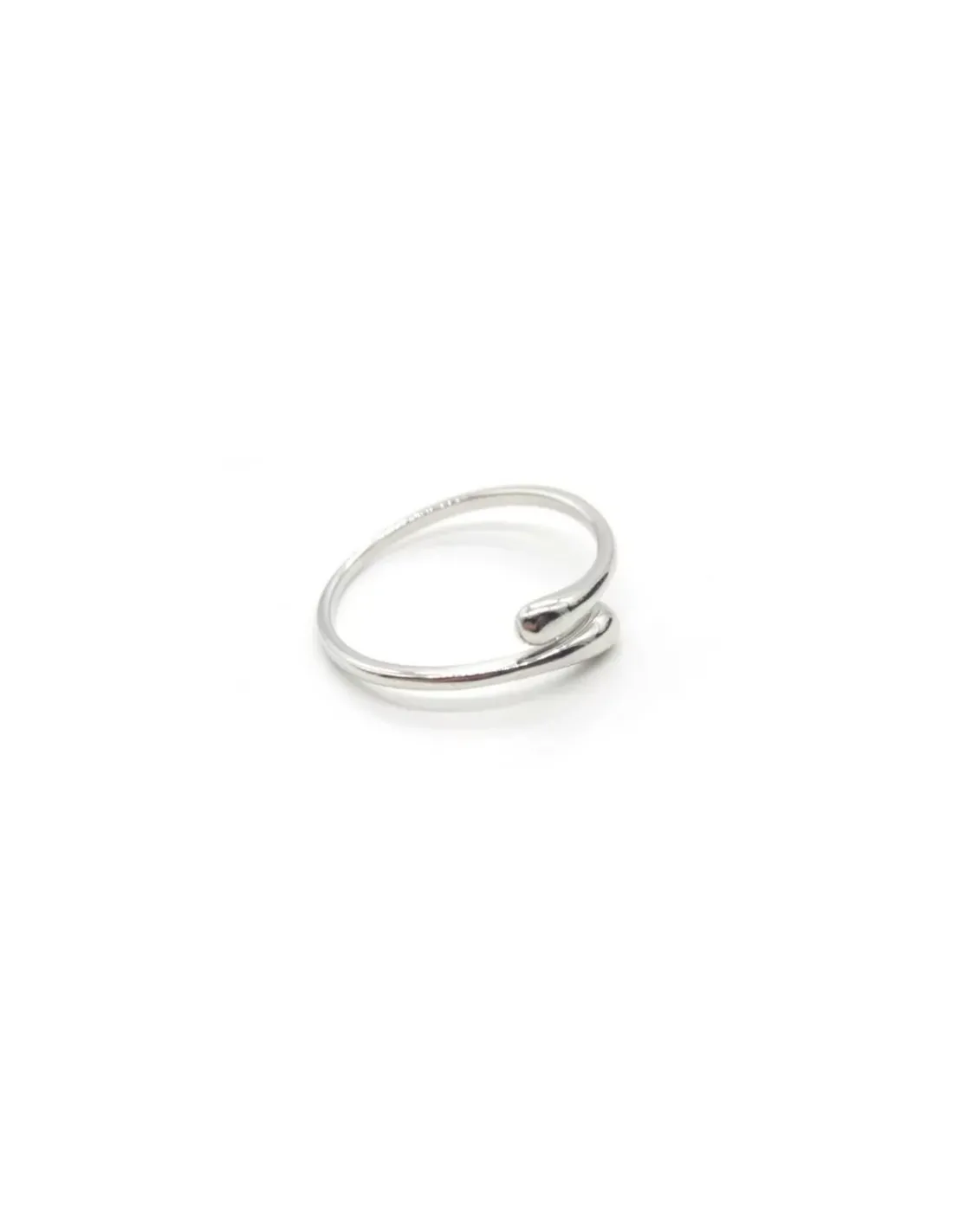 New Anillo abierto ajustable cruzado Plata 925 rodio Anillos De Plata|Anillos