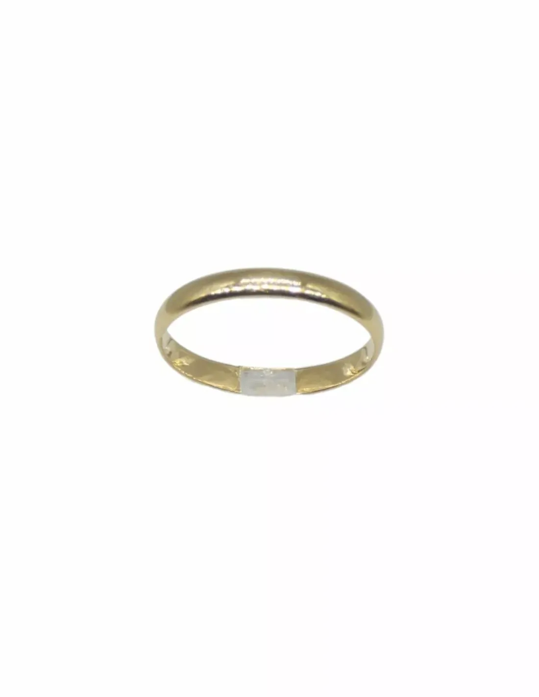 Store Anillo alianza lisa media caña oro 18k - 3mm Alianzas De Oro|Anillos De Oro