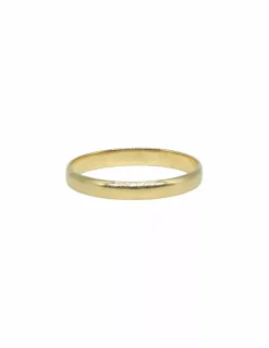 Store Anillo alianza lisa media caña oro 18k - 3mm Alianzas De Oro|Anillos De Oro