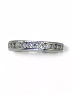 Online Anillo alrededor con diamantes oro blanco 18k - T.12 Anillos De Oro|Anillos