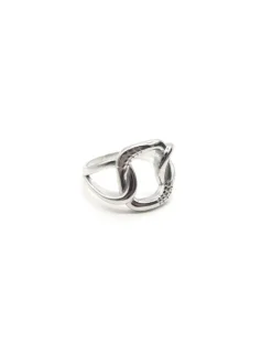 Discount Anillo ancho eslabones plata 925 rodio Anillos De Plata|Anillos