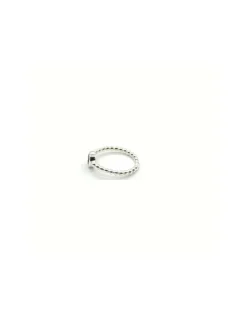 Fashion Anillo bolitas y piedra redonda natural plata 925 Anillos De Plata|Anillos