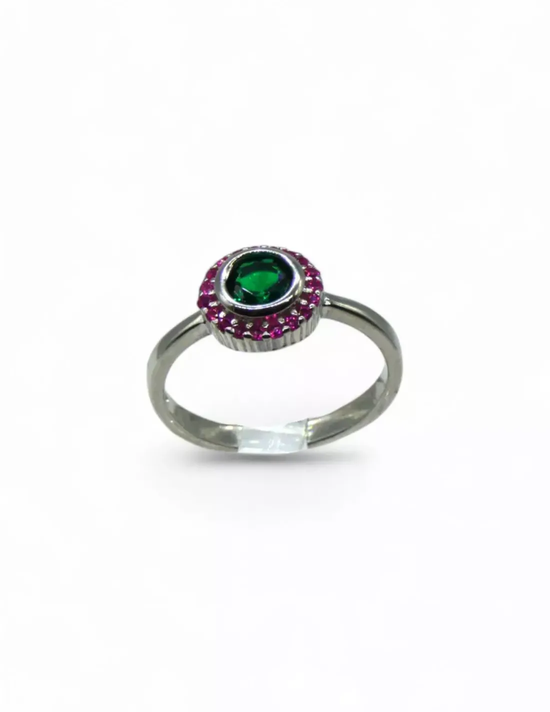 Flash Sale Anillo circonita esmeralda bocel circonitas rubí plata 925 Anillos De Plata|Anillos