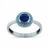Best Anillo circonita zafiro bocel aguamarina plata 925 Anillos De Plata|Anillos