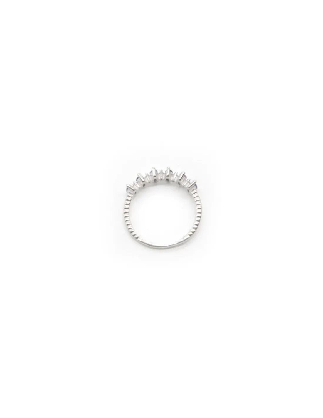 Store Anillo circonitas marquesa amatista circonitas blancas plata - T.11 Anillos De Plata|Anillos