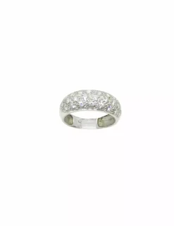 Fashion Anillo circonitas oro blanco 18k - T.11 Anillos De Oro Blanco|Anillos