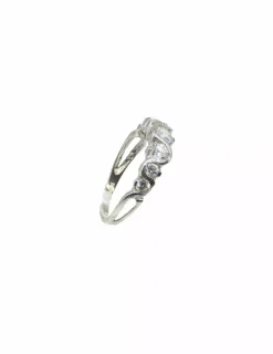 Best Sale Anillo con circonitas blancas oro blanco 18k - T.15 Anillos De Oro Blanco|Anillos