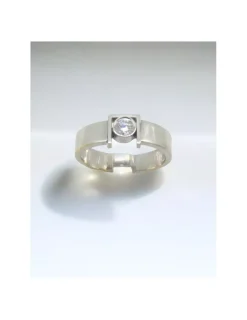 Store Anillo con diamante 0.48ct oro blanco 18k - T.22 Anillos Con Brillantes|Anillos De Oro