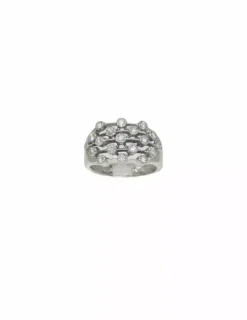Cheap Anillo con diamantes en hilos oro blanco 18k - T. 11 Anillos Con Brillantes|Anillos De Oro Blanco