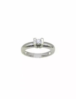 Cheap Anillo cuatro garras con diamante oro blanco 18k - T.16 Anillos Con Brillantes|Anillos De Oro Blanco