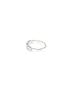 Cheap Anillo en tres monturas circonitas baguette plata Anillos De Plata|Anillos