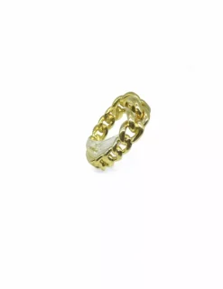 Clearance Anillo eslabón cadena en oro de 18k - T.18 Anillos De Oro|Anillos
