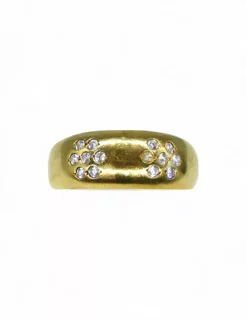 Fashion Anillo flores circonitas 18k -T.16 Anillos De Oro|Anillos