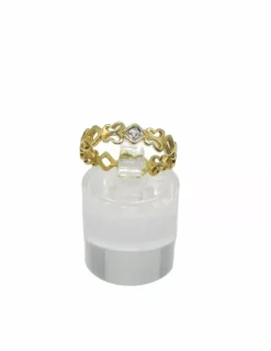 Cheap Anillo mariposas rombos circonita 18k - T.12 Anillos De Oro|Anillos
