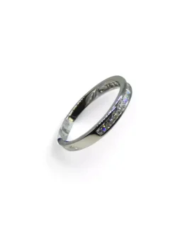 Store Anillo media alianza carril circonitas plata 925 Anillos De Oro|Anillos