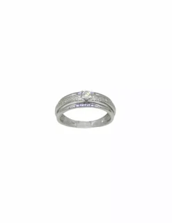 Best Sale Anillo pedida con circonitas oro blanco18k - T.10 Anillos De Oro Blanco|Anillos De Oro
