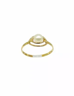 Sale Anillo perla oro 18k - T.8 Anillos De Oro|Anillos