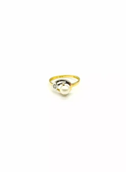 Discount Anillo perla oro 18k - T.12 Anillos De Oro|Anillos