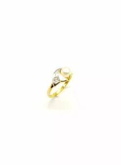 Discount Anillo perla oro 18k - T.12 Anillos De Oro|Anillos
