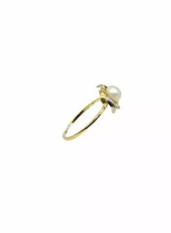 Store Anillo perla y circonita oro 18k - T.12 - 1,04gr Anillos De Oro|Anillos