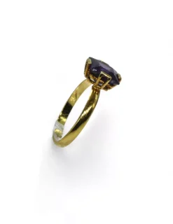 Cheap Anillo piedra cuadrada morada oro 18k - T.15 Anillos De Oro|Anillos