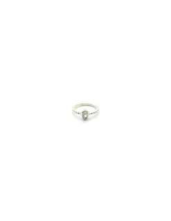 Best Anillo plata bolitas y piedra ovalada 8mm Anillos De Plata|Anillos