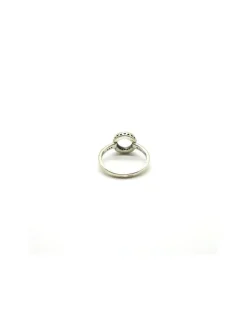 Sale Anillo plata círculo de circonitas y corazones en lateral Anillos De Plata|Anillos