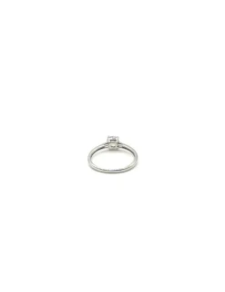 Best Anillo plata liso con circonita 6 mm redonda en 4 garras solitario - T.17 Anillos De Plata|Anillos