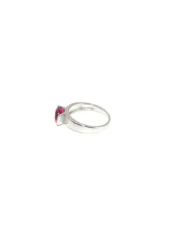 Best Sale Anillo plata rodio circonita roja rubí Anillos De Plata|Anillos