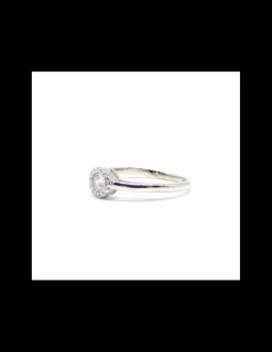 Online Anillo plata solitario chatón con circonitas alrededor - T.13 Anillos De Plata|Anillos