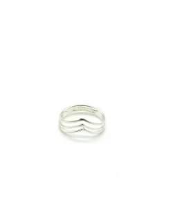 Sale Anillo plata triple en pico Anillos De Plata|Anillos