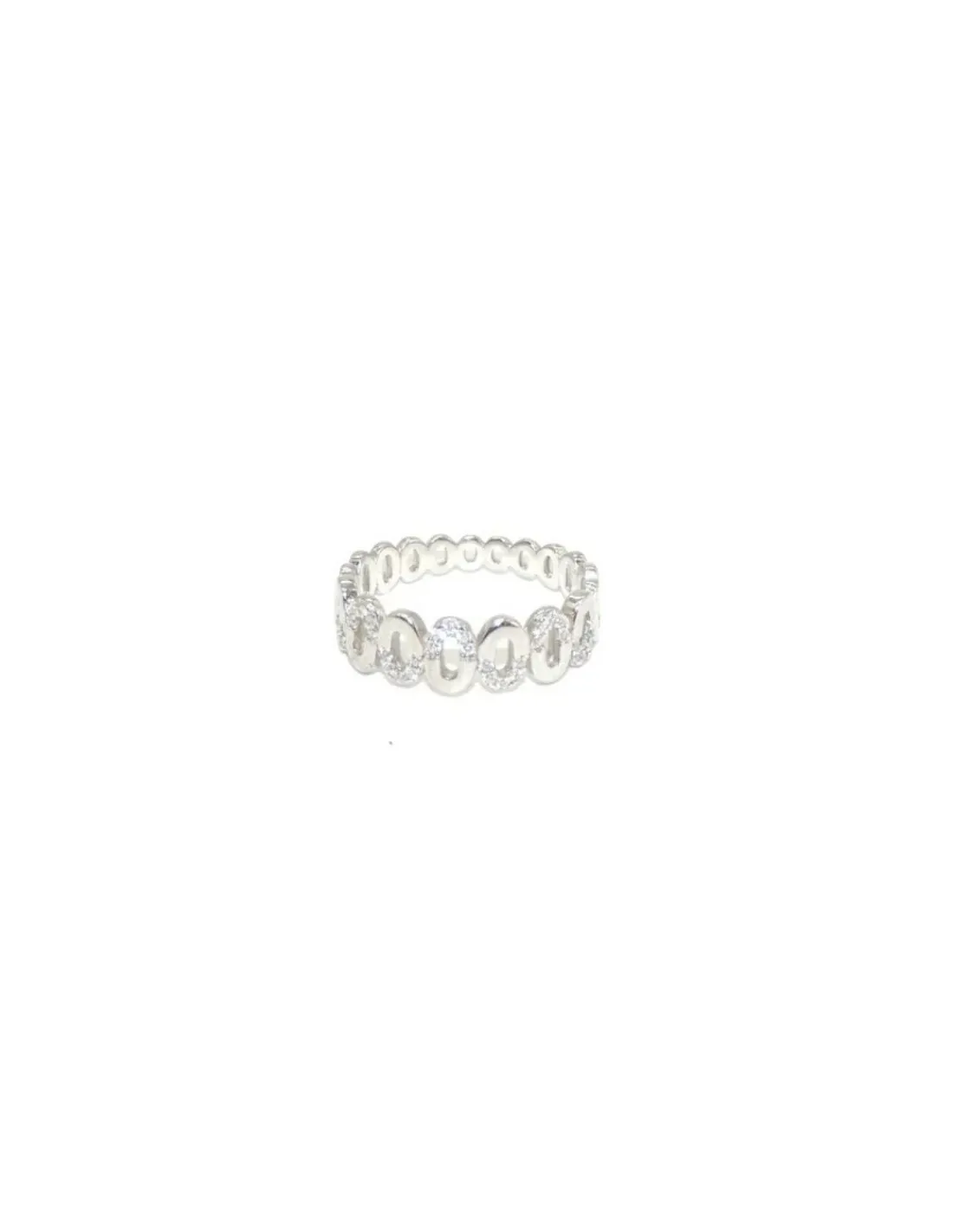 Best Sale Anillo plata zigzag circonitas y liso Anillos De Plata|Anillos