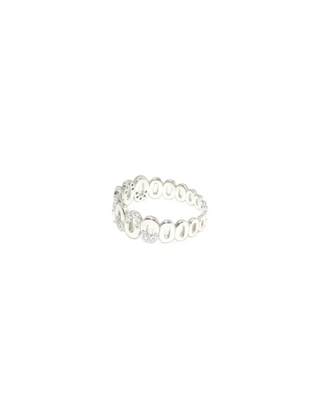 Best Sale Anillo plata zigzag circonitas y liso Anillos De Plata|Anillos
