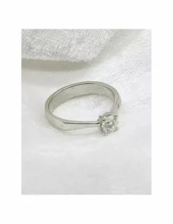 Hot Anillo PLATINO 4 garras diamante 0.40ct- T.14 Platino|Anillos Con Brillantes