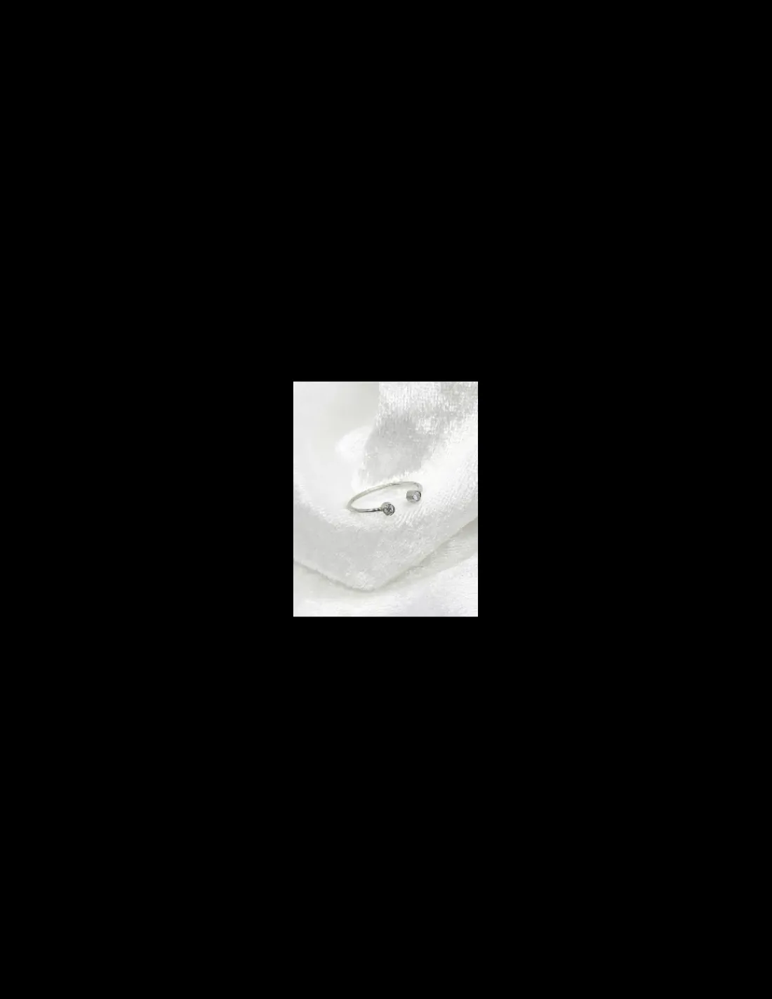 Clearance Anillo PLATINO abierto diamantes 0.06ct- T.11 Platino|Anillos Con Brillantes