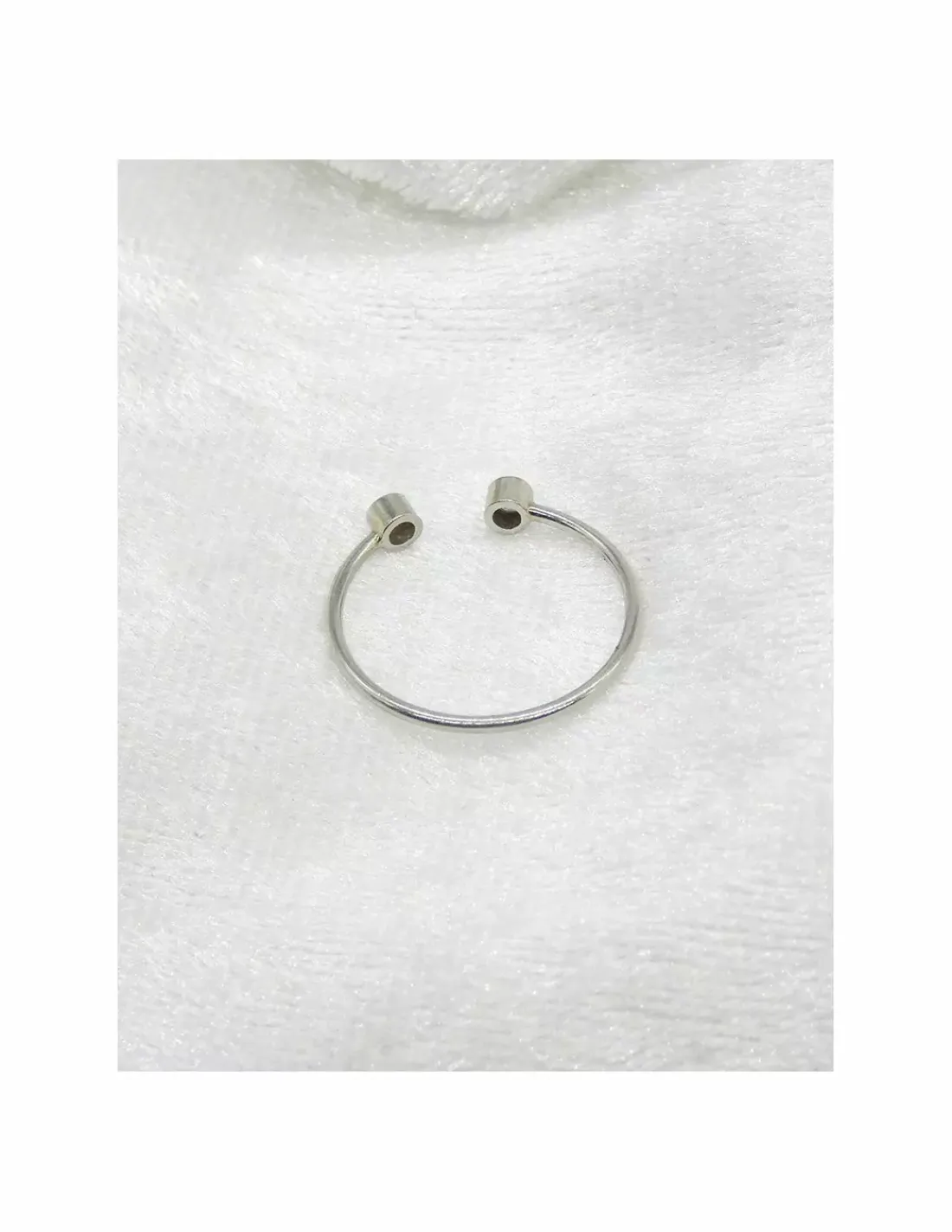 Clearance Anillo PLATINO abierto diamantes 0.06ct- T.11 Platino|Anillos Con Brillantes