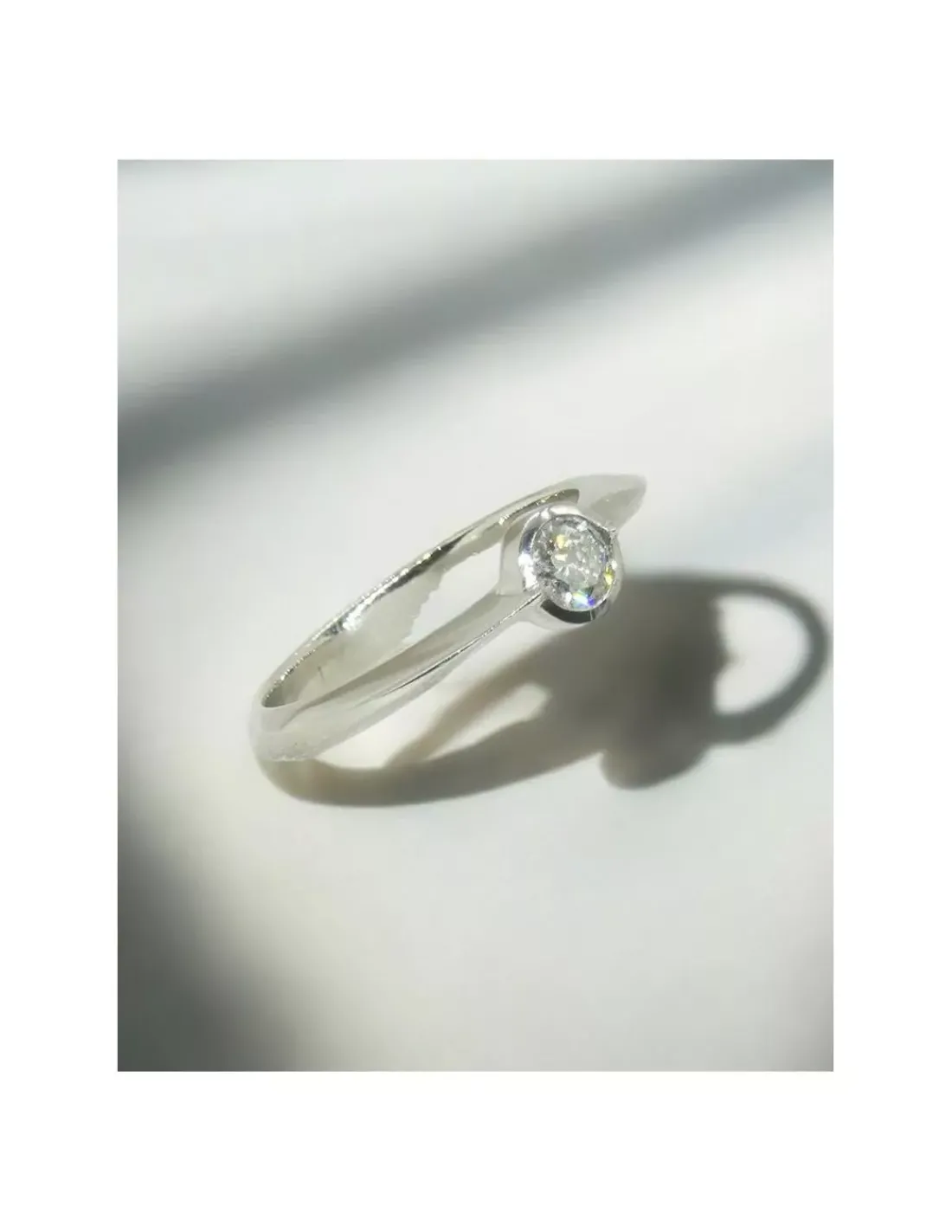 Outlet Anillo PLATINO chatón brillante 0.30ct - T.13 Platino|Anillos Con Brillantes