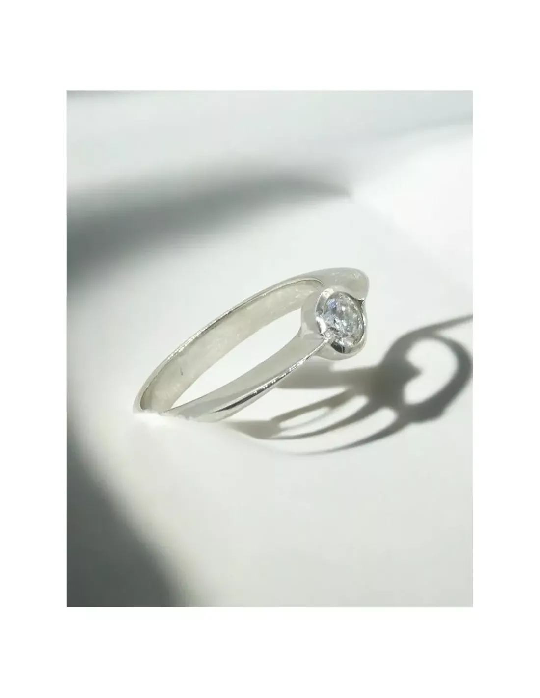 Outlet Anillo PLATINO chatón brillante 0.30ct - T.13 Platino|Anillos Con Brillantes