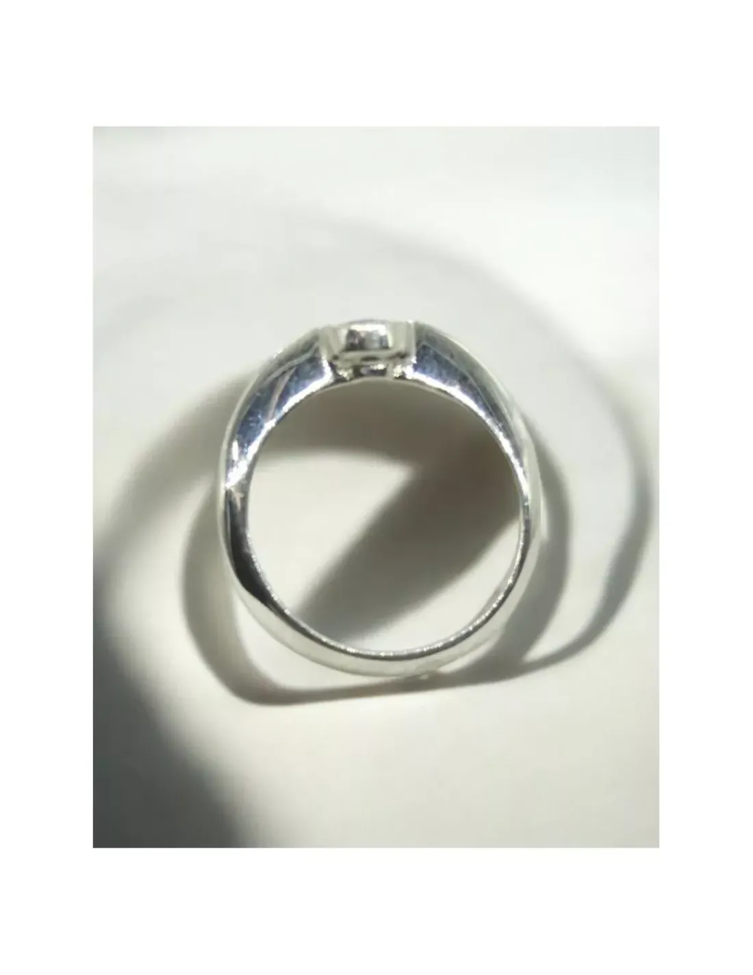Outlet Anillo PLATINO chatón brillante 0.30ct - T.13 Platino|Anillos Con Brillantes