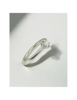 Cheap Anillo PLATINO flor brillante 0.12ct - T.12 Anillos Con Brillantes