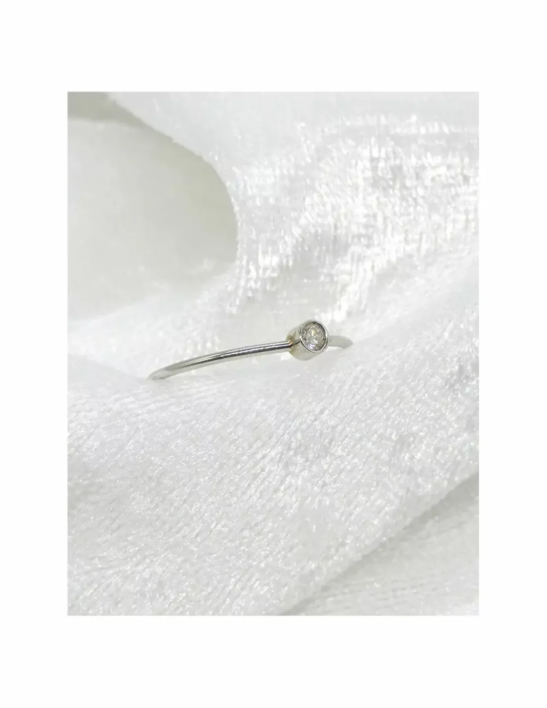 New Anillo platino y diamante 0.04ct - T.13 Platino|Anillos Con Brillantes