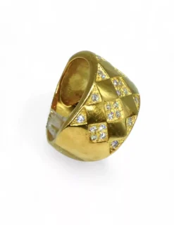 Cheap Anillo rombos circonitas 18k- T.15 Anillos De Oro|Anillos