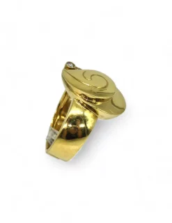 Best Sale Anillo roseta con tres diamantes oro 18k - T.19 Anillos Con Brillantes|Anillos De Oro
