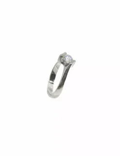 Store Anillo solitario abrazado con diamante oro 18k - T.11 Anillos Con Brillantes|Anillos De Oro