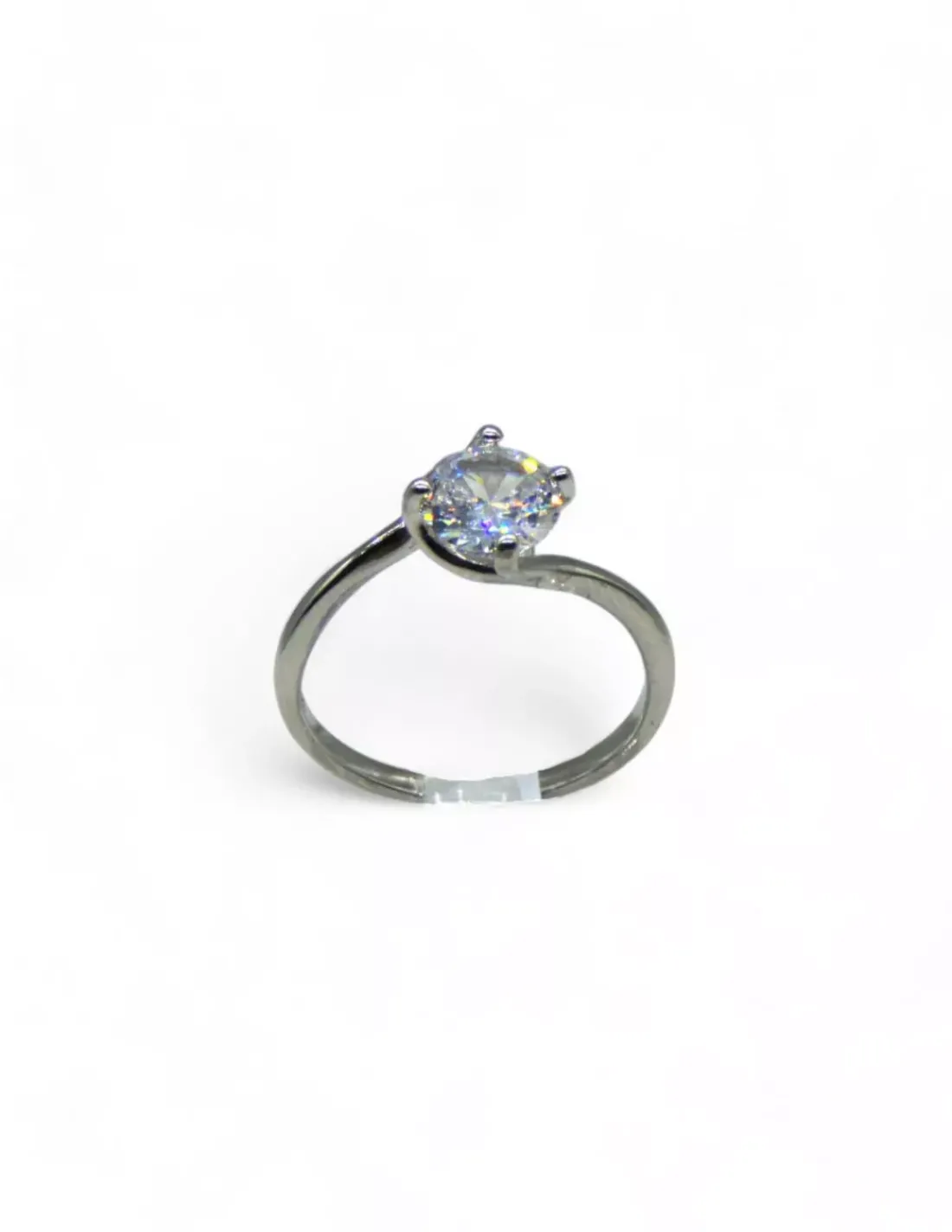 Online Anillo solitario circonita 7mm plata 925 rodio Anillos De Plata|Anillos